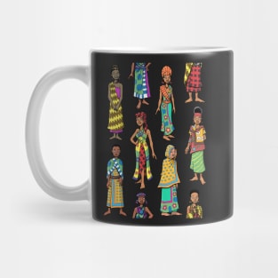 African Women Kanga Cloth Mug